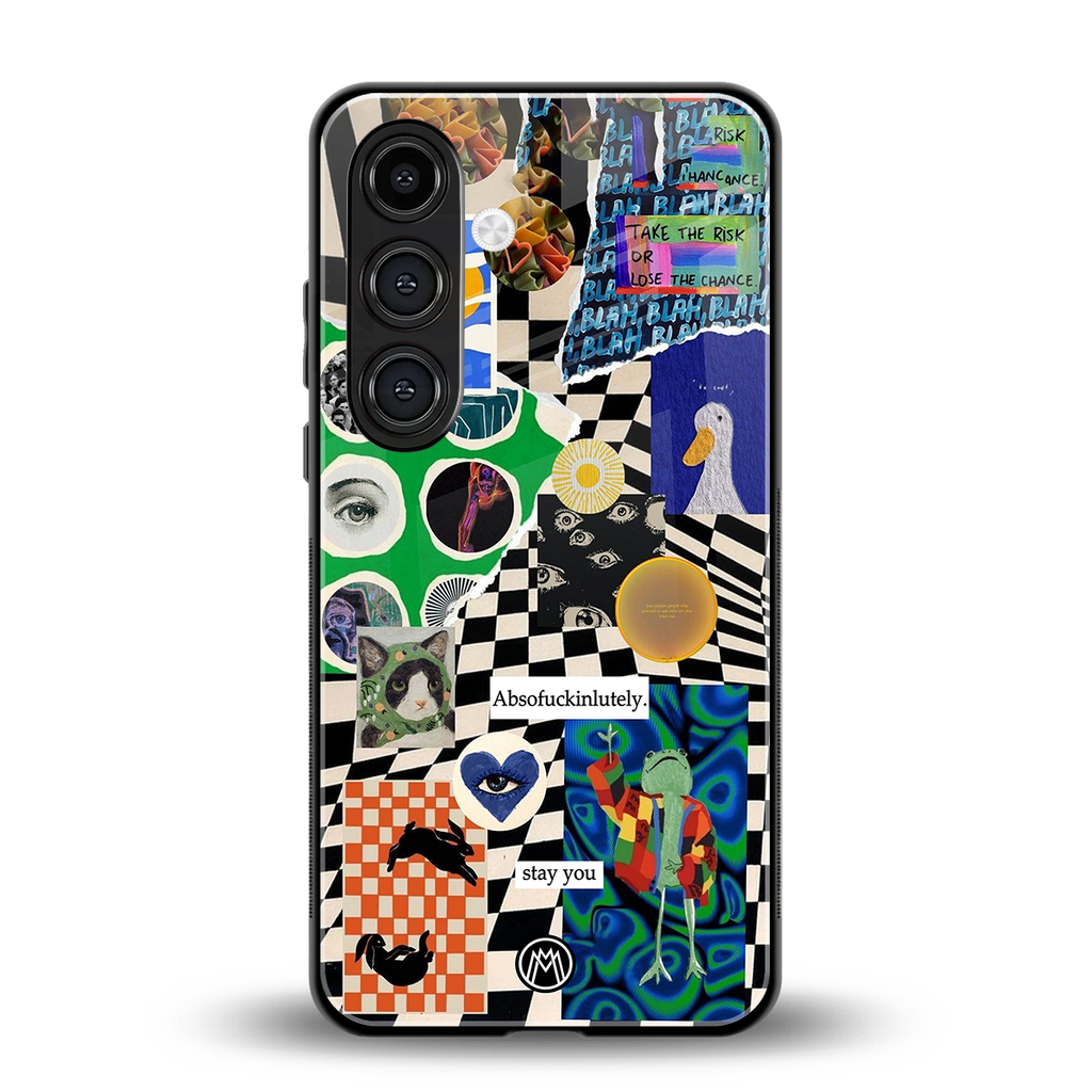 courage back phone cover | glass case for samsung galaxy s25 plus