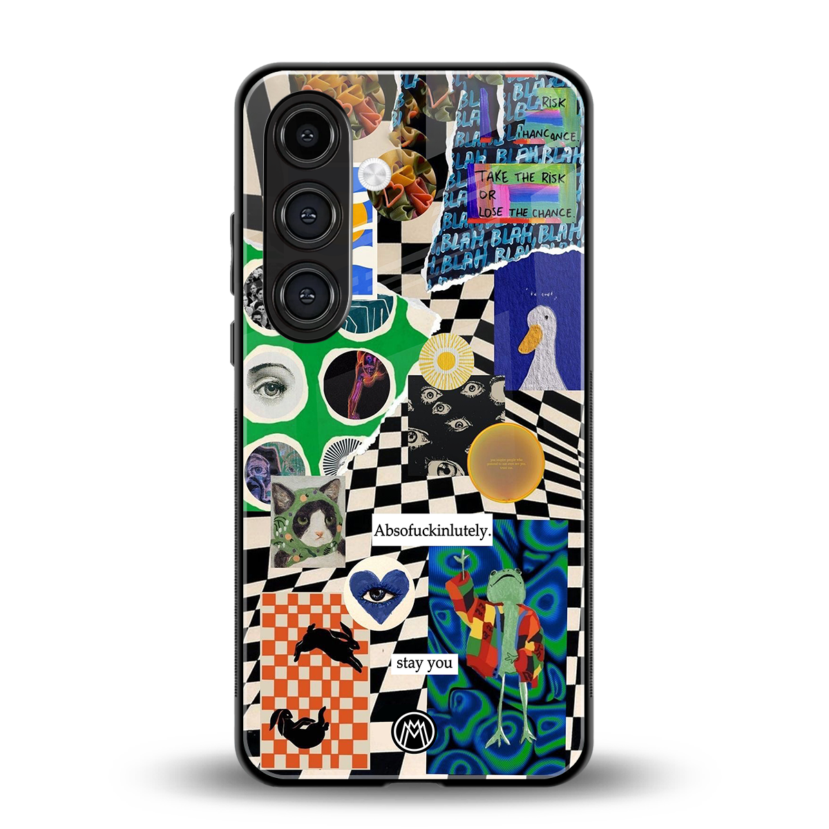 courage back phone cover | glass case for samsung galaxy s25 plus