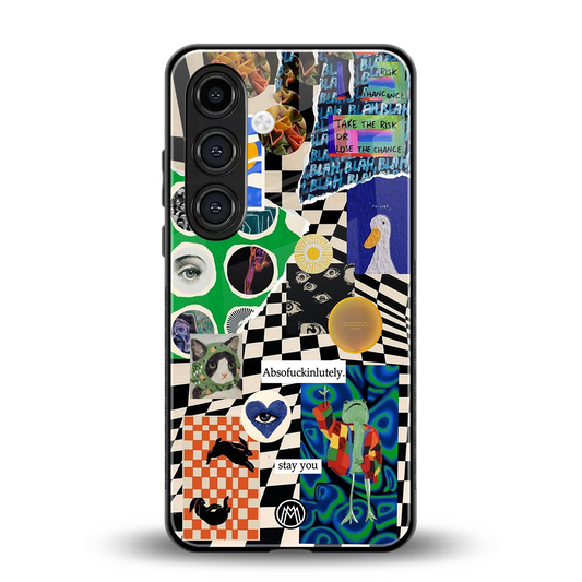 courage back phone cover | glass case for samsung galaxy s23 plus