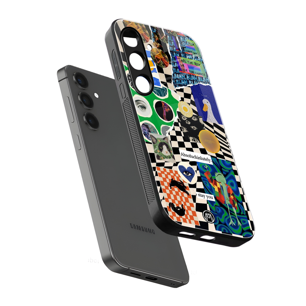 courage back phone cover | glass case for samsung galaxy s24 plus