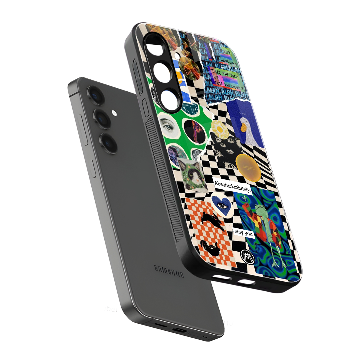 courage back phone cover | glass case for samsung galaxy s24 plus