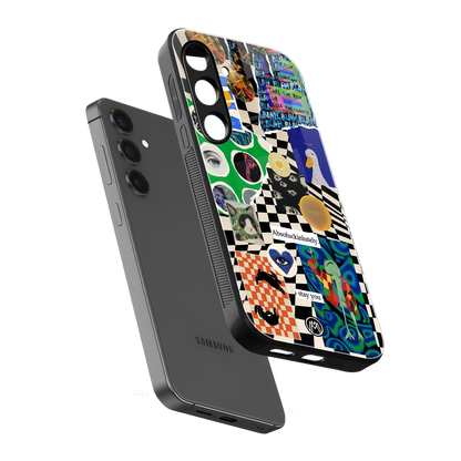 courage back phone cover | glass case for samsung galaxy s25 plus