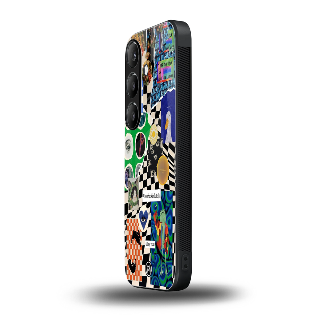 courage back phone cover | glass case for samsung galaxy s25 plus