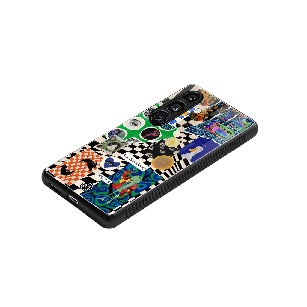 courage back phone cover | glass case for samsung galaxy s25 plus