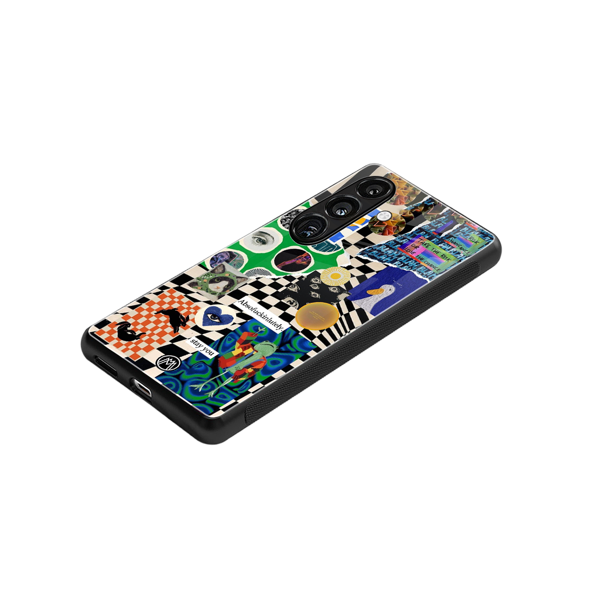 courage back phone cover | glass case for samsung galaxy s25 plus