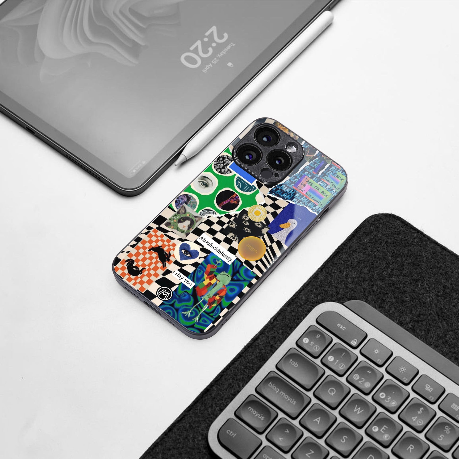 courage back phone cover | glass case for iphone 16