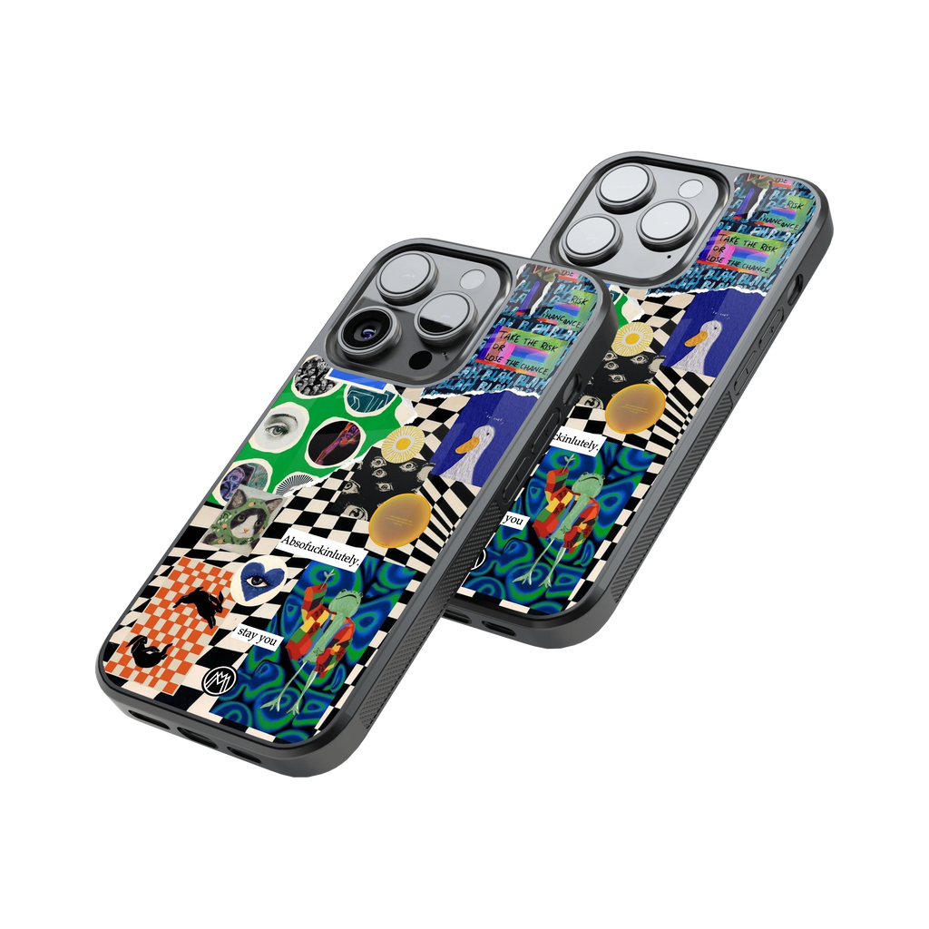 Protective Glass Back Phone Case Compatible with iPhone, Samsung, OnePlus, Pixel & More