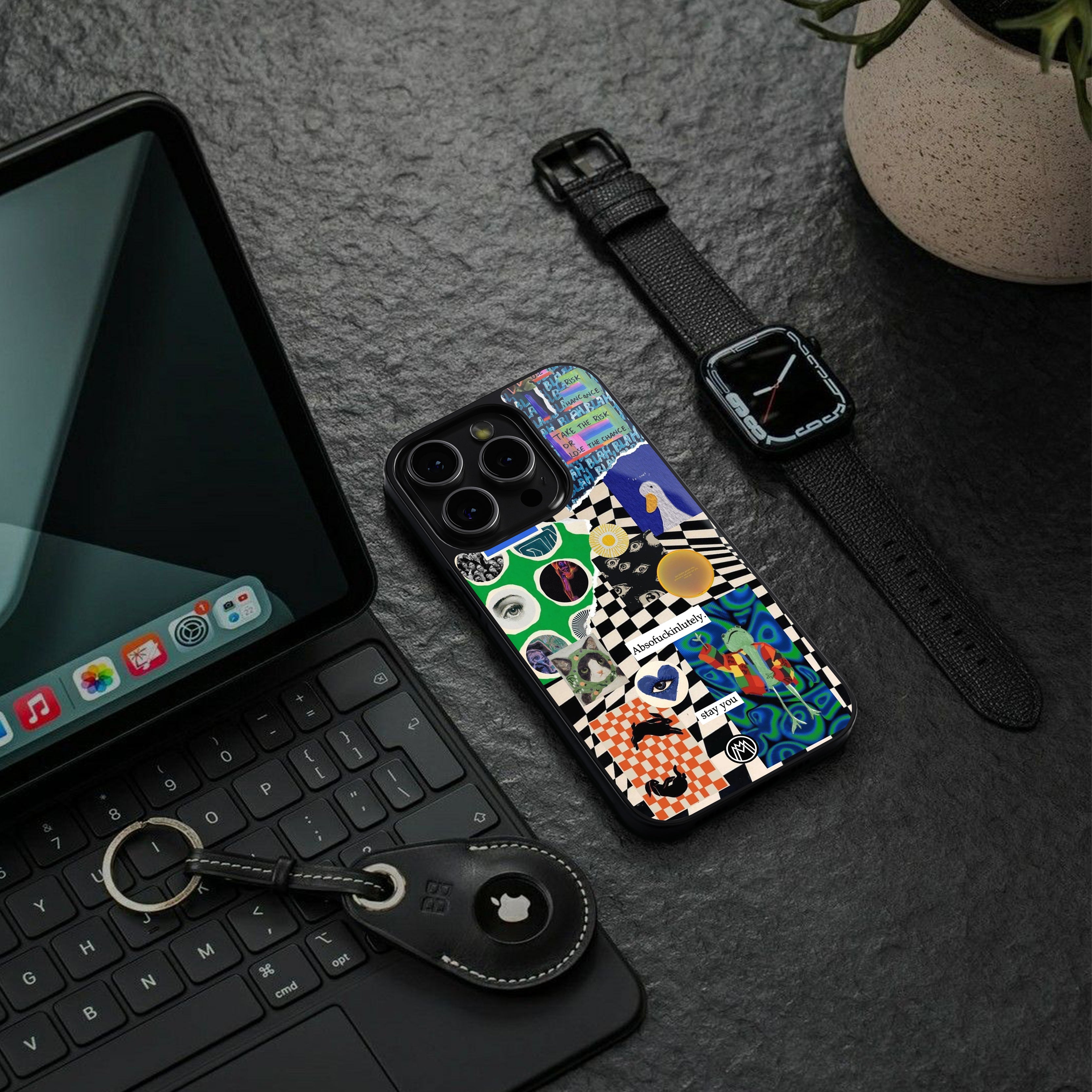 courage back phone cover | glass case for google pixel 8 pro