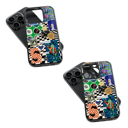 Trendy Glass Back Mobile Case for iPhone, Samsung, Redmi, OnePlus, Google Pixel, Motorola