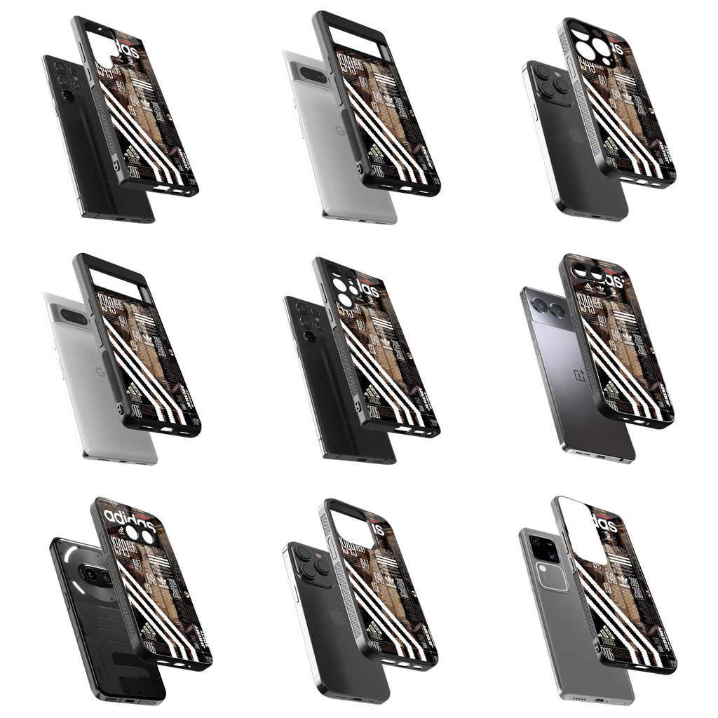 Durable Glass Back Mobile Case for iPhone, Samsung, OnePlus, Google Pixel, Redmi, Vivo, Oppo