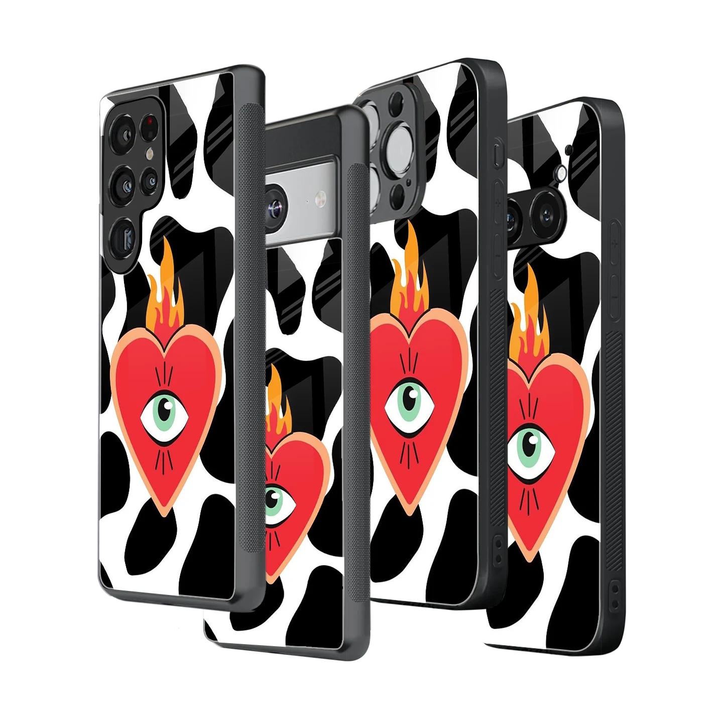 Stylish Glass Back Case for All Smartphones iPhone, Samsung, OnePlus, Pixel, Redmi, Oppo, Vivo, Motorola