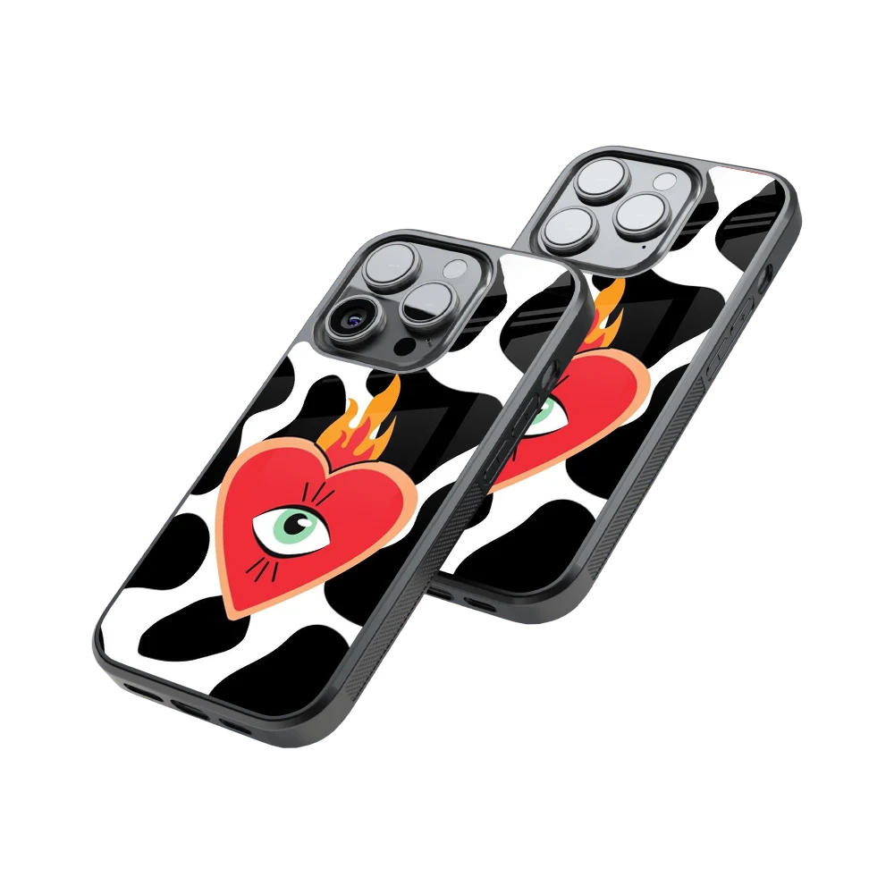 Protective Glass Back Phone Case Compatible with iPhone, Samsung, OnePlus, Pixel & More