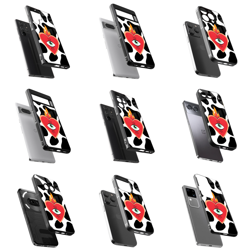 Durable Glass Back Mobile Case for iPhone, Samsung, OnePlus, Google Pixel, Redmi, Vivo, Oppo