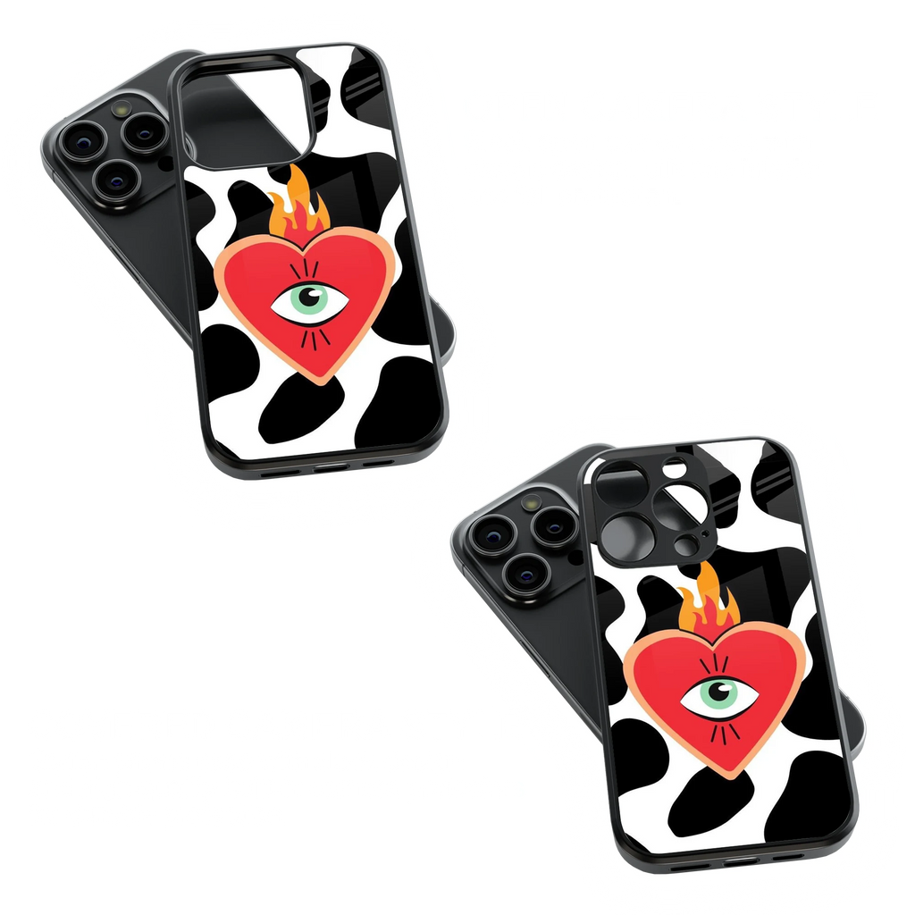 Trendy Glass Back Mobile Case for iPhone, Samsung, Redmi, OnePlus, Google Pixel, Motorola
