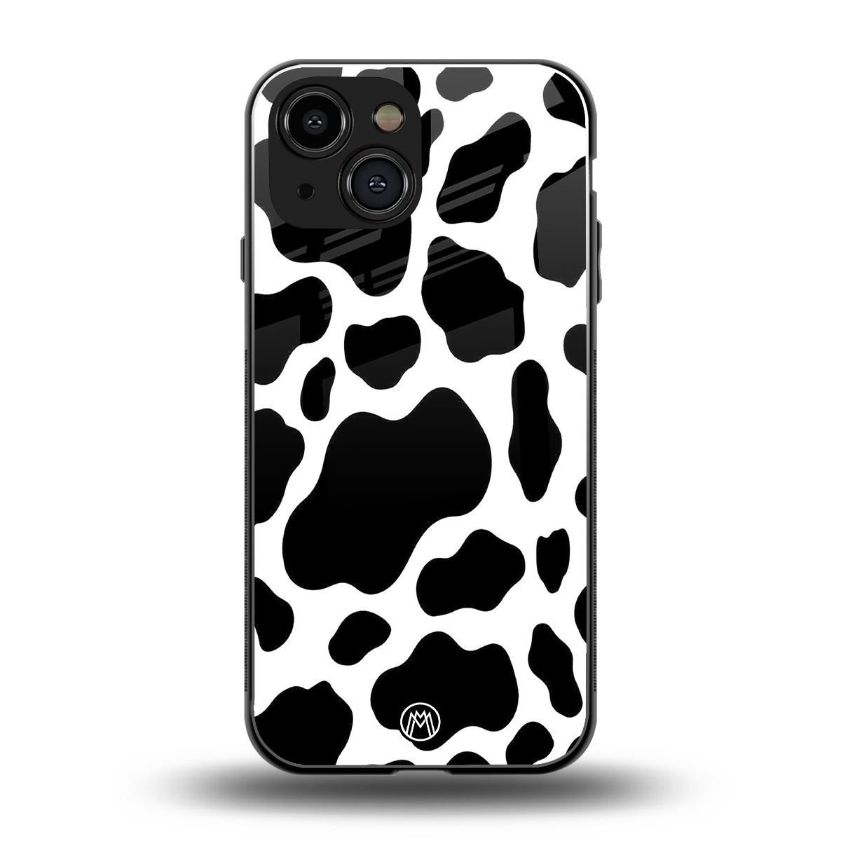 cow fur back phone cover | glass case for iphone 13 mini