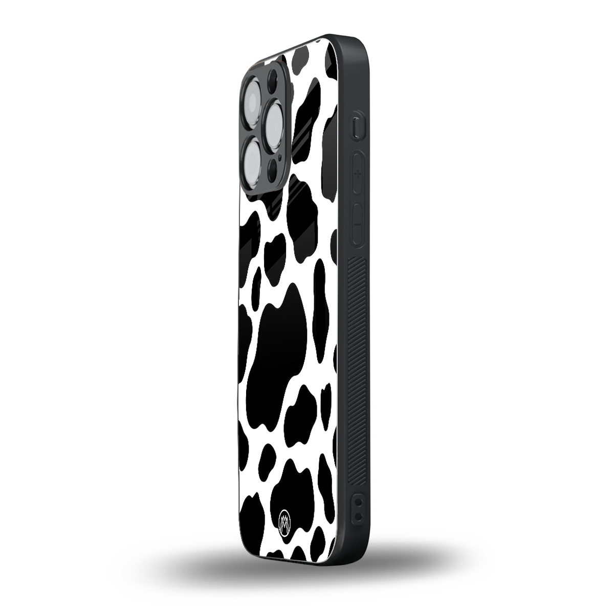 cow fur back phone cover | glass case for iphone 13 pro max