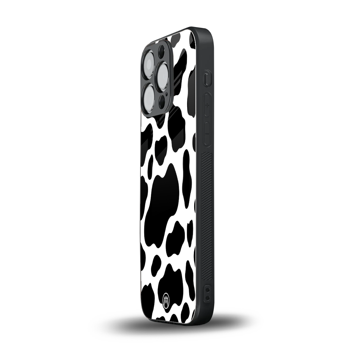 cow fur back phone cover | glass case for iphone 13 pro