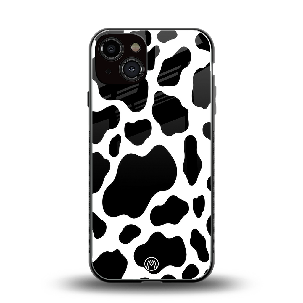 cow fur back phone cover | glass case for iphone 13