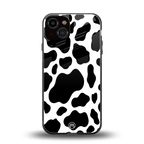 cow fur back phone cover | glass case for iphone 13