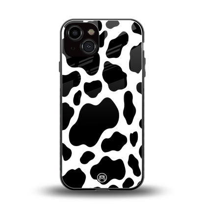 cow fur back phone cover | glass case for iphone 13