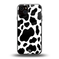 cow fur back phone cover | glass case for iphone 15 plus