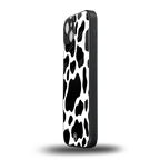 cow fur back phone cover | glass case for iphone 14 plus