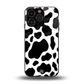 cow fur back phone cover | glass case for iphone 15 pro
