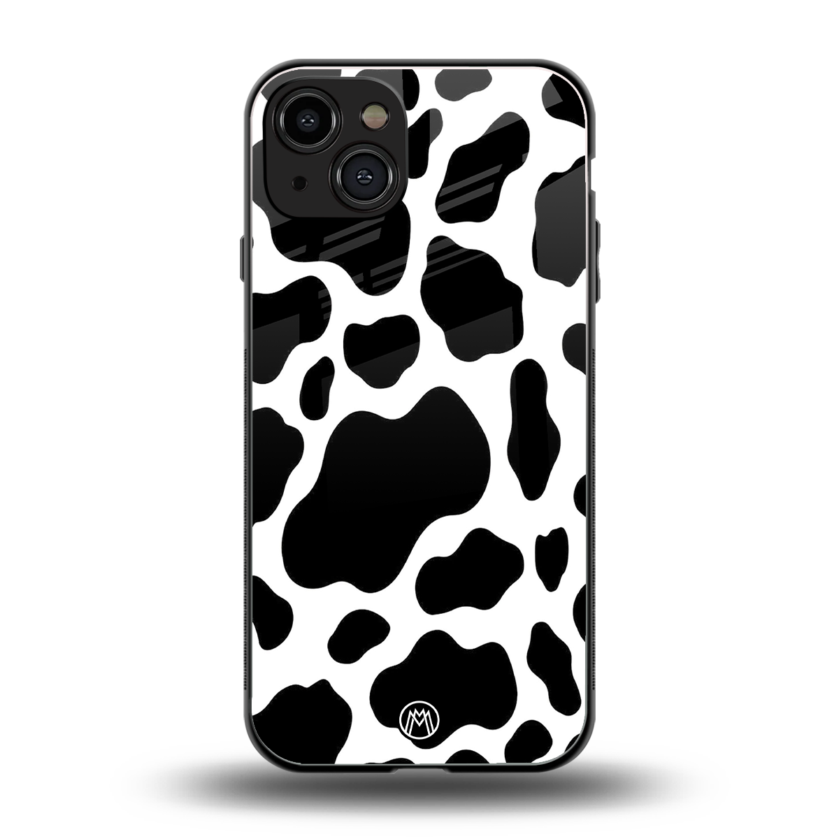 cow fur back phone cover | glass case for iphone 15