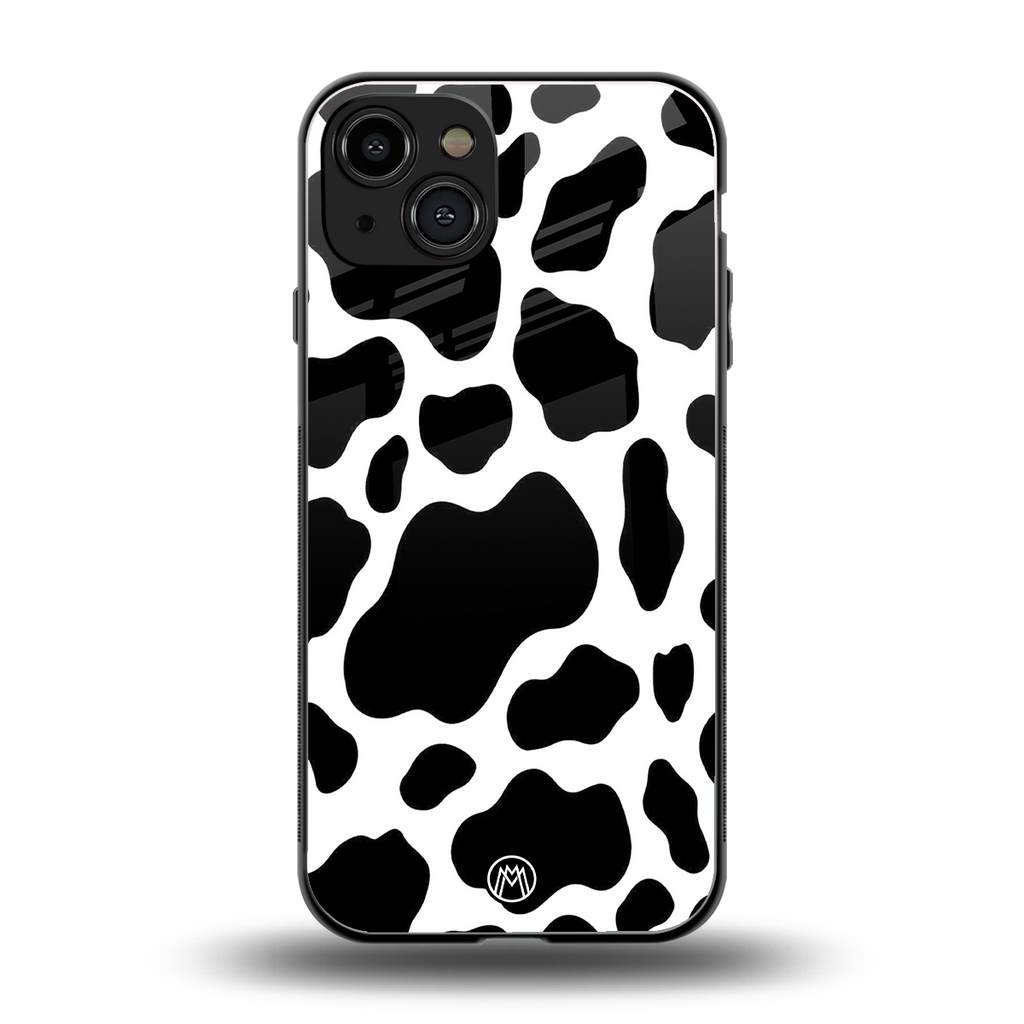cow fur back phone cover | glass case for iphone 14
