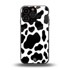 cow fur back phone cover | glass case for iphone 16 pro
