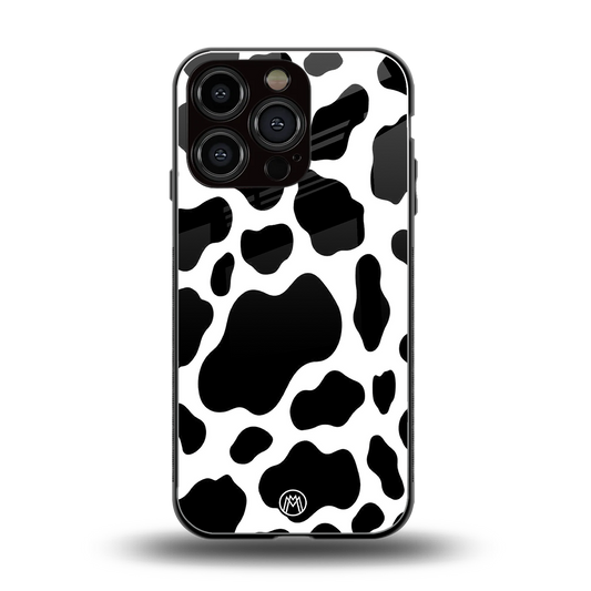 cow fur back phone cover | glass case for iphone 16 pro