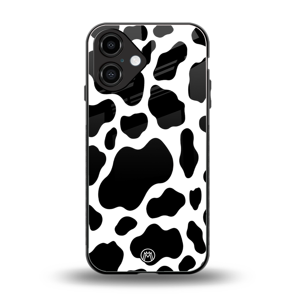 cow fur back phone cover | glass case for iphone 16