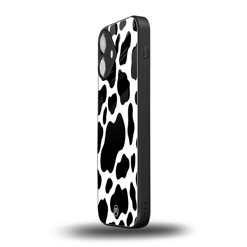 cow fur back phone cover | glass case for iphone 16