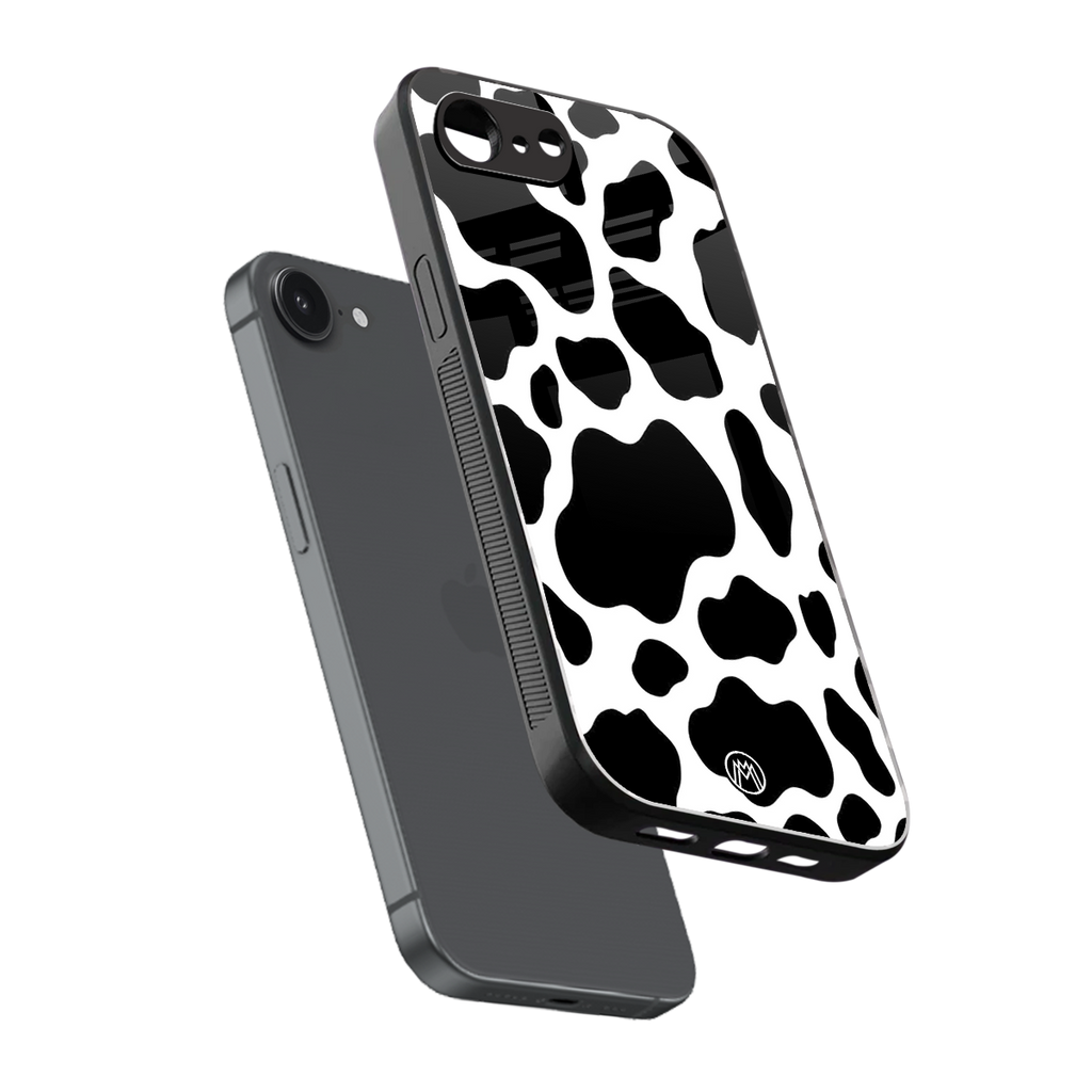 cow fur back phone cover | glass case for iphone 16e