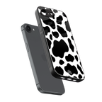 cow fur back phone cover | glass case for iphone 16e