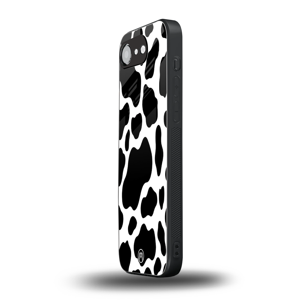 cow fur back phone cover | glass case for iphone 16e