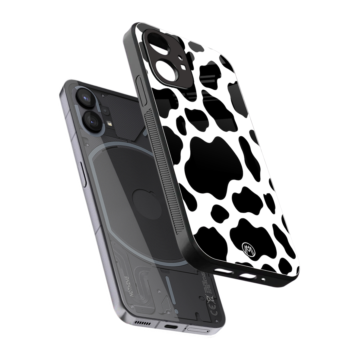 cow fur back phone cover | glass case for nothing phone 1