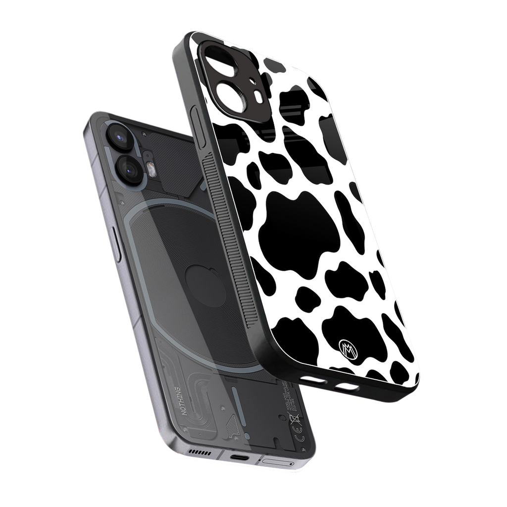 cow fur back phone cover | glass case for nothing phone 2