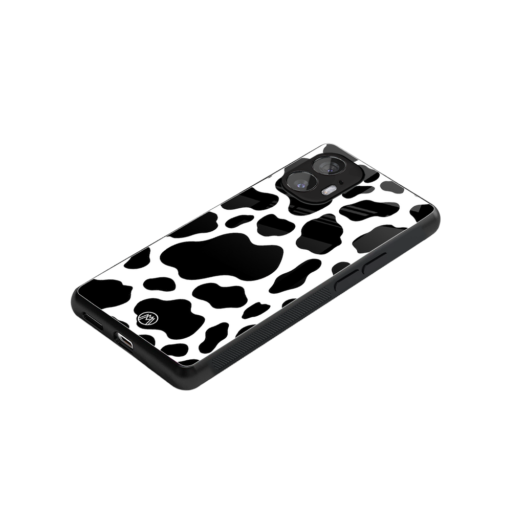 cow fur back phone cover | glass case for nothing phone 2