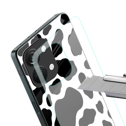 cow fur back phone cover | glass case for oneplus nord 3
