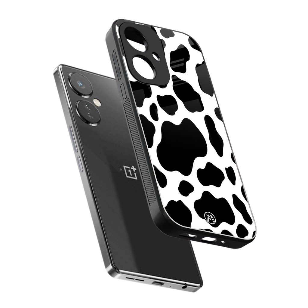 cow fur back phone cover | glass case for oneplus nord ce 3