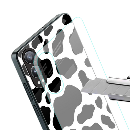 cow fur back phone cover | glass case for oneplus nord ce 4 lite