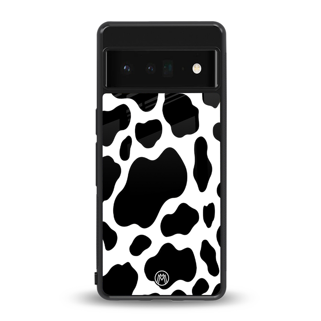 cow fur back phone cover | glass case for google pixel 6 pro