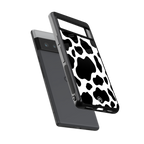 cow fur back phone cover | glass case for google pixel 6 pro