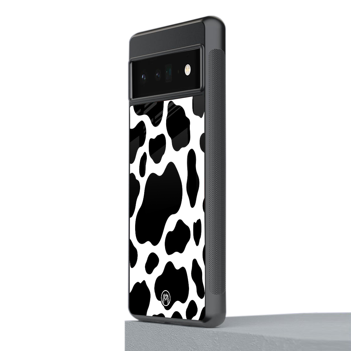 cow fur back phone cover | glass case for google pixel 6 pro