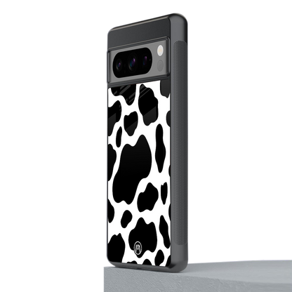 cow fur back phone cover | glass case for google pixel 8 pro