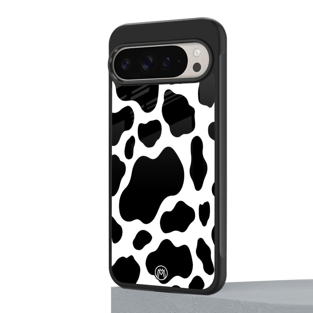 cow fur back phone cover | glass case for google pixel 9 pro