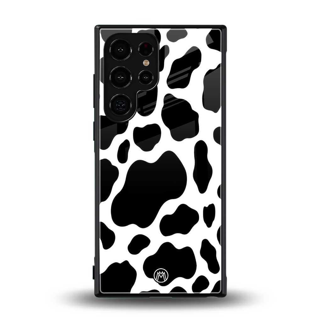 cow fur back phone cover | glass case for samsung galaxy s23 ultra