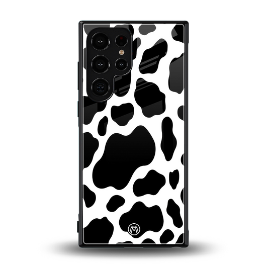 cow fur back phone cover | glass case for samsung galaxy s23 ultra