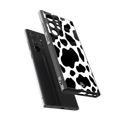 cow fur back phone cover | glass case for samsung galaxy s24 ultra
